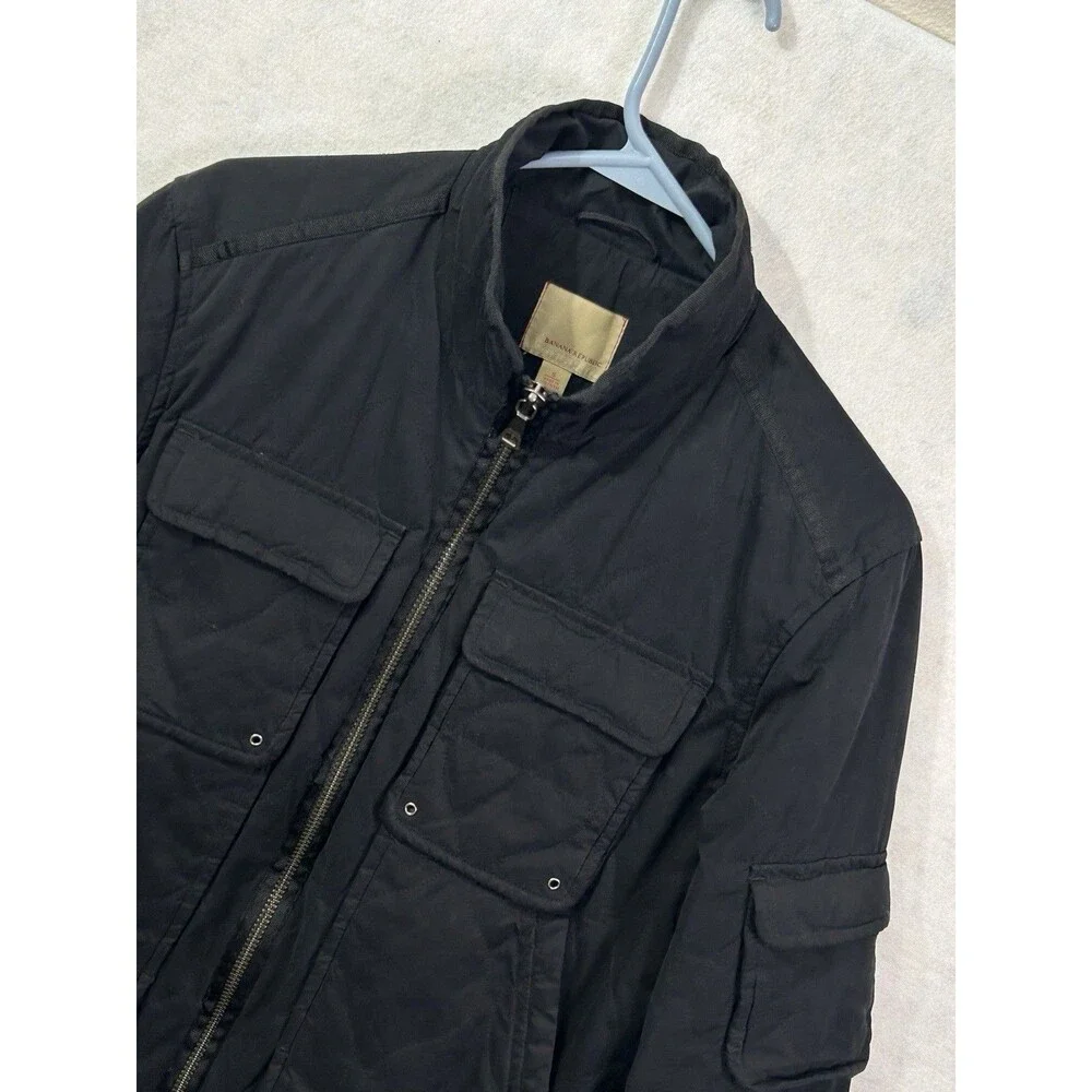 Banana Republic Heritage Men’s Small Black Quilted Utility Field Jacket Coat S